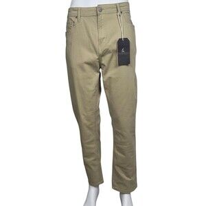 Tailor Vintage Mens 38x30 Pants Canaan Slim Fit Rayon Tan Beige Chinos Khaki New